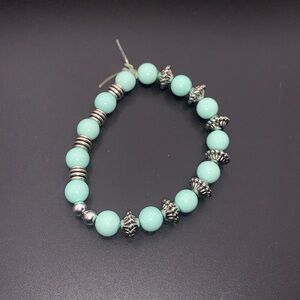 Country Home Teal Feel Stretch Bracelet